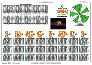 BAGED octaves C major scale 3nps box shapes pdf
